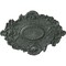 Ekena Millwork Kinsley Flowing Leaf Ceiling Medallion, 30 3/8"W x 20 3/4"H x 1"P, Athenian Green Crackle CM30KIAGC - alternate 1